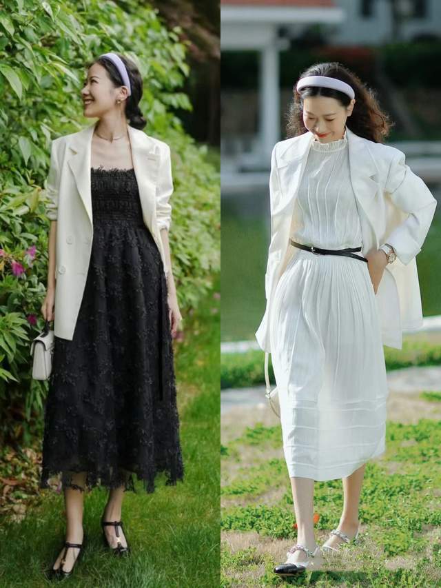杏彩体育平台注册西装衬衫西装是什么面料真正聪明的女人春天都爱穿“西服外套”配裙子