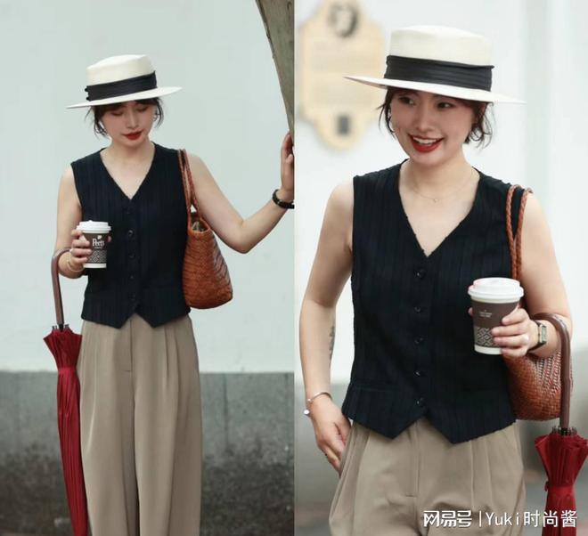 杏彩注册西装衬衫西装马甲怎么穿女人到了三四十岁一定要准备一件西装马甲百搭利落又提