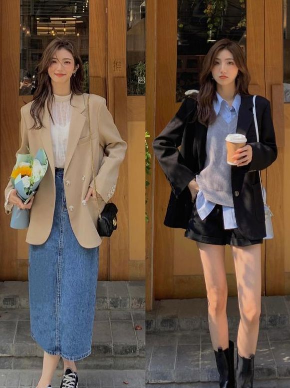 杏彩体育,适合日常穿的“西服”搭配灵感:学会这几种“叠穿技巧”很实用